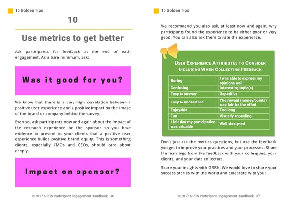 101 Tips to Improve the Research Participant User Experience - Page 19