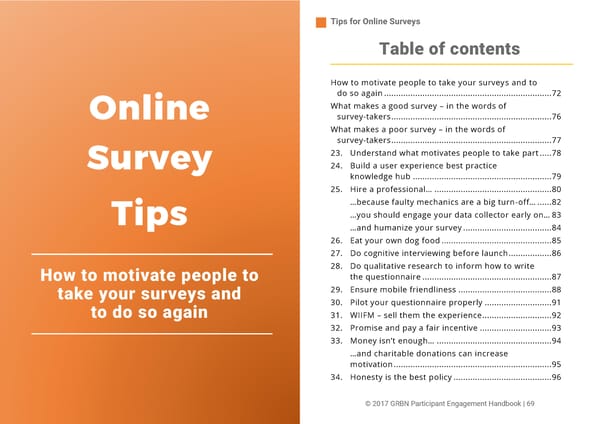 101 Tips to Improve the Research Participant User Experience - Page 35
