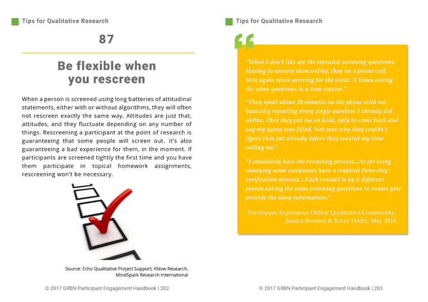 101 Tips to Improve the Research Participant User Experience - Page 102