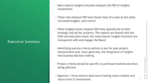ROI of Insights | Report - Page 6