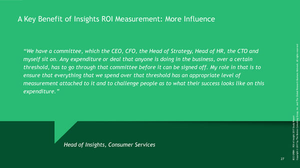 ROI of Insights | Report - Page 28