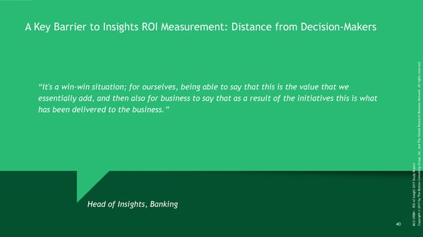 ROI of Insights | Report - Page 41