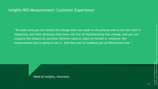ROI of Insights | Report - Page 64