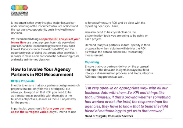 ROI of Insights  | Relationship with Agency - Page 3