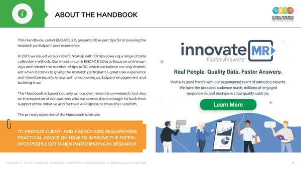 ENGAGE 2 0 - 30 tips to improve the research participant user experience - A GRBN Handbook 2020 04 - ol - Page 6