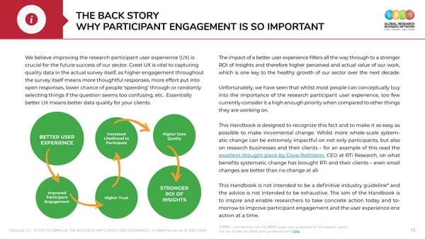 ENGAGE 2 0 - 30 tips to improve the research participant user experience - A GRBN Handbook 2020 04 - ol - Page 10