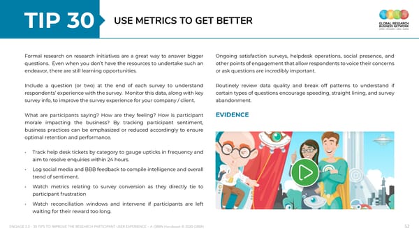 ENGAGE 2 0 - 30 tips to improve the research participant user experience - A GRBN Handbook 2020 04 - ol - Page 52