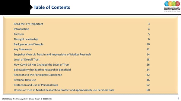 GRBN Global Trust Survey 2020 - Global Report © 2020 GRBN - Page 2