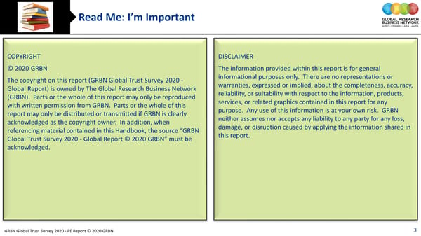 GRBN Global Trust Survey 2020 - PE Report © 2020 GRBN - Page 3