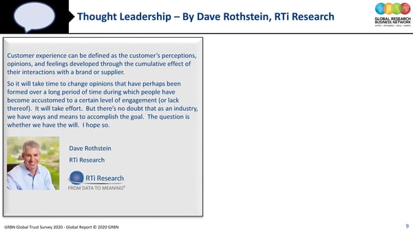 GRBN Global Trust Survey 2020 - Global Report © 2020 GRBN - Page 9